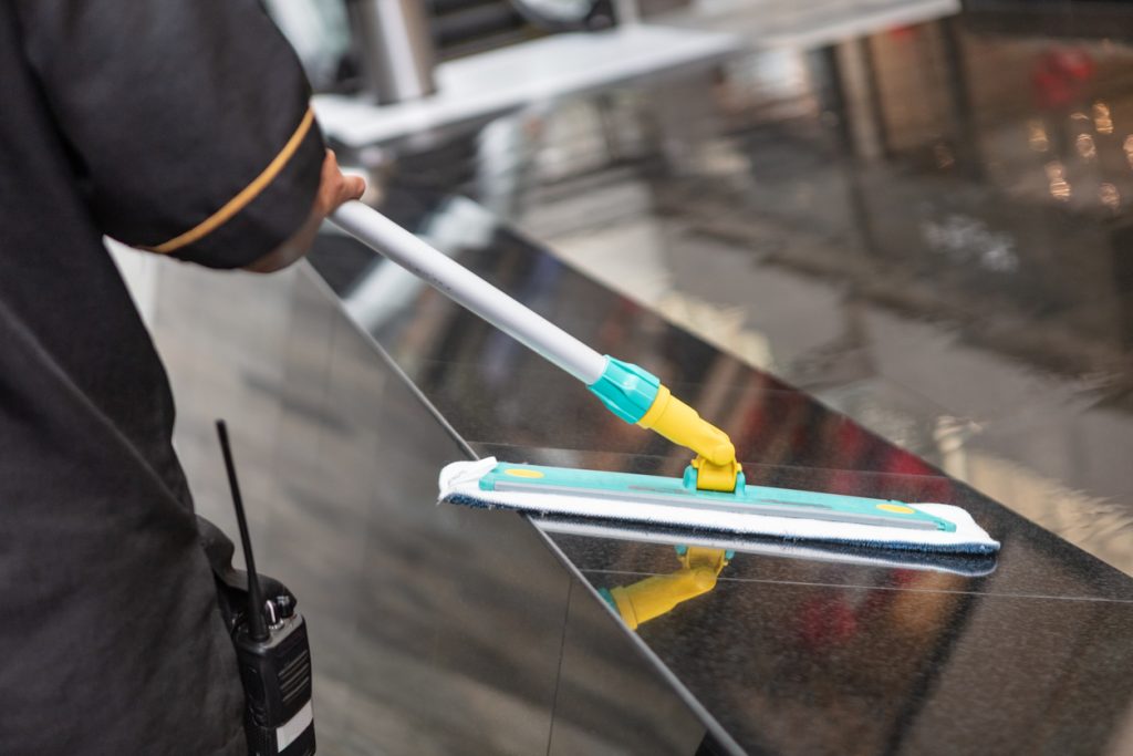 Escalator cleaning